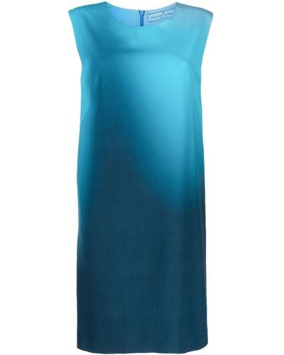 Ermanno Scervino Mouwloze Maxi-jurk - Blauw