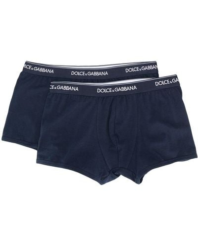 Dolce & Gabbana Dolce&gabbana Logo Boxers Set - Blue