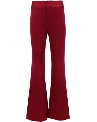 Alice + Olivia Deanna Bootcut Trousers - Red