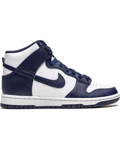 Nike Dunk High "championship Navy" Sneakers - White