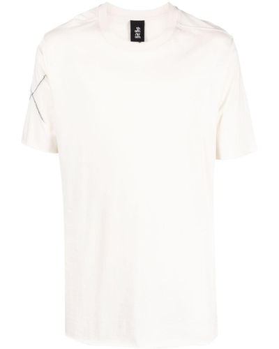 Thom Krom T-Shirt mit sichtbaren Nähten - Weiß