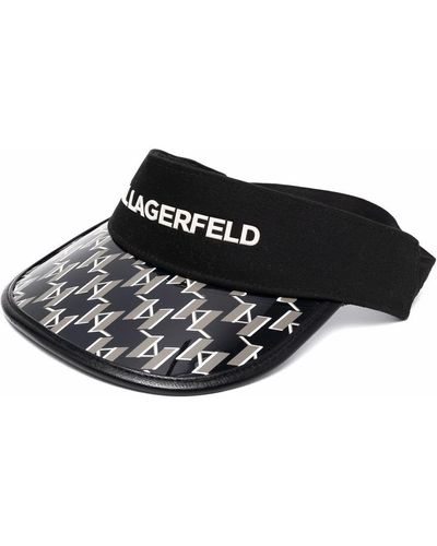 Karl Lagerfeld K/essential モノグラム サンバイザー - ブラック