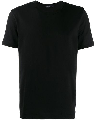 Dolce & Gabbana T-Shirt mit rundem Ausschnitt - Schwarz