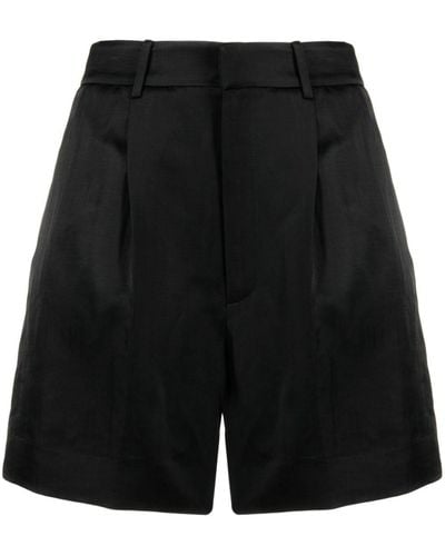 Ralph Lauren Collection Pantalones cortos con logo bordado - Negro