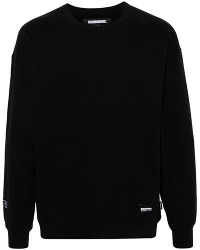 Neighborhood Sweatshirt mit tiefen Schultern - Schwarz