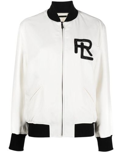 Ralph Lauren Collection Emory ロゴパッチ ジャケット - ホワイト