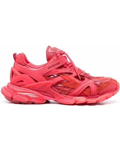 Balenciaga Track 2 Clear-sole Sneakers - Red
