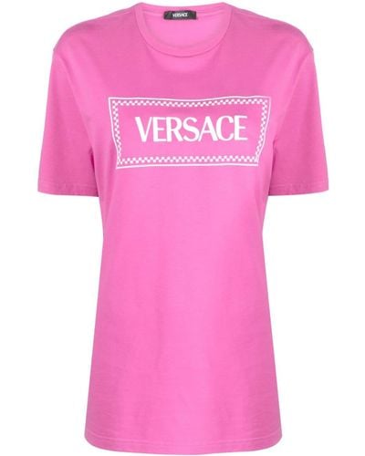 Versace Katoenen T-shirt - Roze