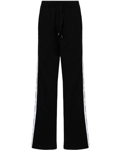DSquared² Pantalones de chándal Burbs con franja del logo - Negro