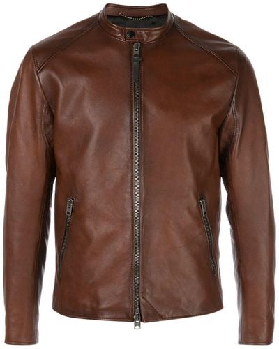 COACH Icon Racer Jacket - Brown