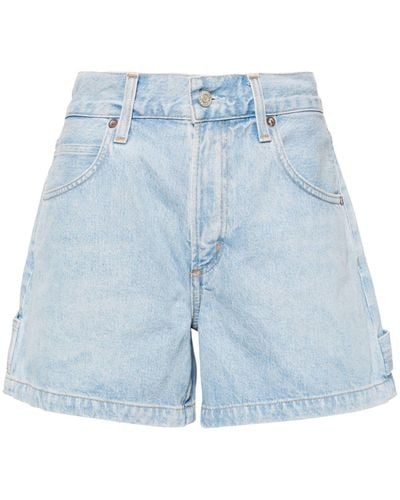 Agolde Magda Jeans-Shorts - Blau