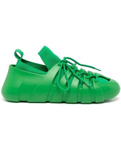 Bottega Veneta Trail Moulded Sneakers - Green