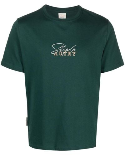 Autry X Jeff Staple Logo-embroidered T-shirt - Green
