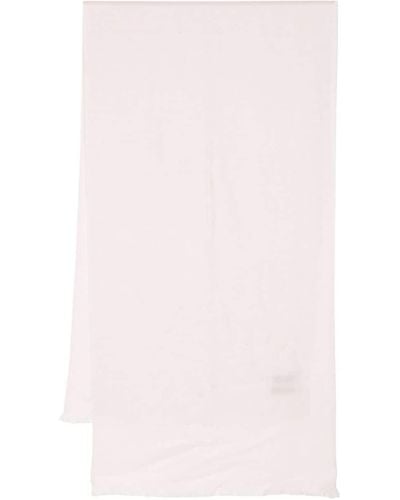 N.Peal Cashmere Fringed-edge Cashmere Scarf - Pink