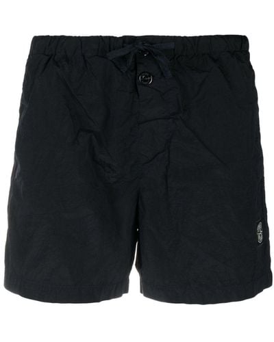 Stone Island Logo-patch Swim Shorts - Black