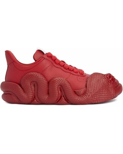 Giuseppe Zanotti Cobras Sneakers - Red