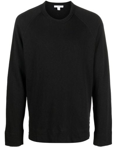 James Perse Sweatshirt aus Supima-Baumwolle - Schwarz