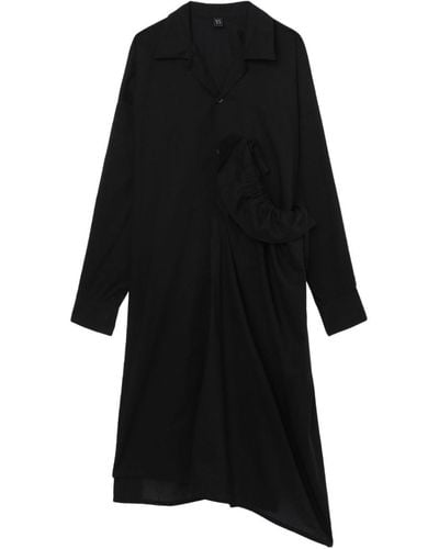 Y's Yohji Yamamoto クラシックカラー ドレス - ブラック