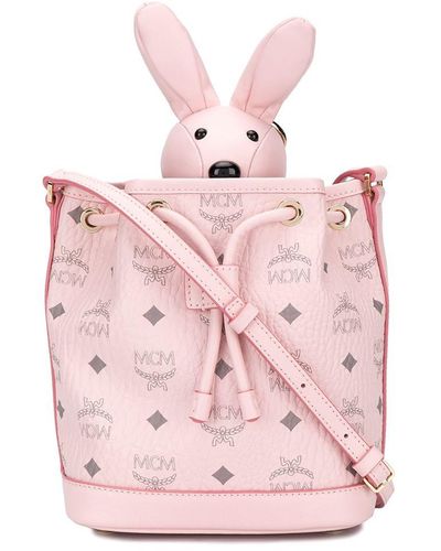 MCM Zoo Bunny Bucket Bag - Pink