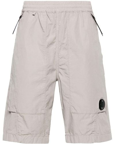 C.P. Company Mid-rise Ripstop Shorts - Grey