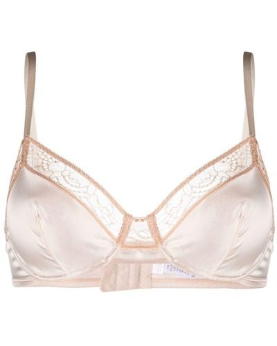 Eres Infusion Lace-trim Full Cup Bra - Natural