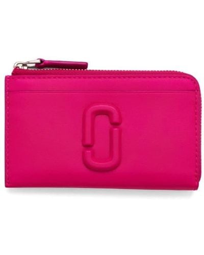 Marc Jacobs Logo-plaque Leather Wallet - Pink