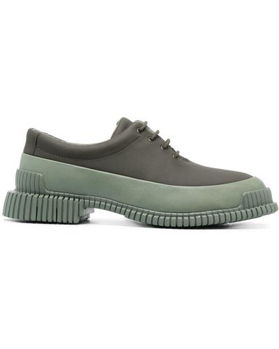 Camper Pix Contrasting-sole Lace-up Shoes - Green