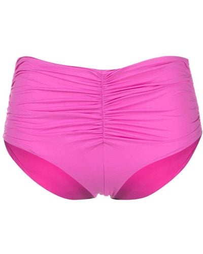 Marysia Swim Gibbes Ruched-detailed Bikini Bottoms - Pink