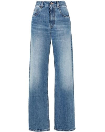 Brunello Cucinelli Ruimvallende Jeans Met Vijf Zakken - Blauw