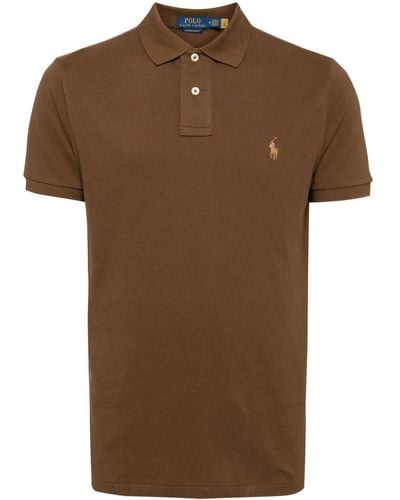 Polo Ralph Lauren Short-sleeve Cotton Polo Shirt - Brown