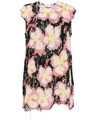 JNBY Vestido corto con estampado floral - Rosa