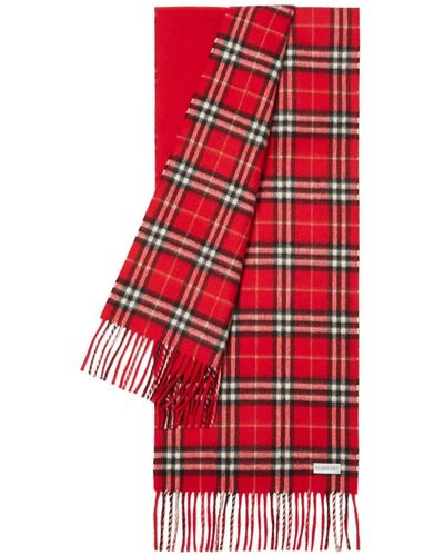 Burberry Checkered Reversible Cashmere Scarf