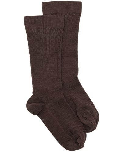 Wolford Knee-high Knitted Socks - Brown