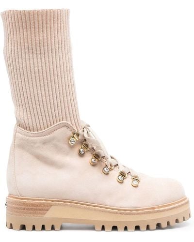 Le Silla St.moritz Lace-up Boots - Pink