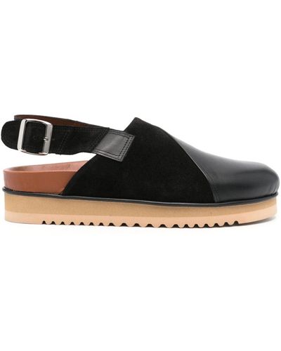 Ahluwalia Titus Leather Sandals - Black