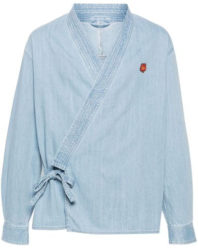 KENZO Kimono-Jacke aus Denim - Blau