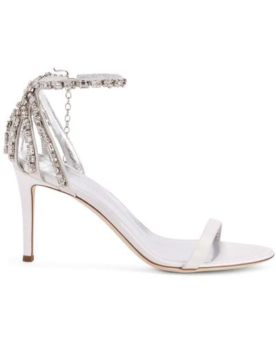 Giuseppe Zanotti Adele 105mm Stiletto Sandals - White