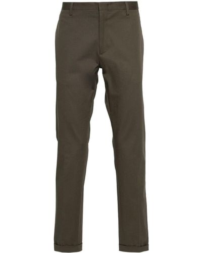 Paul Smith Pressed-crease Tapered Trousers - Grey