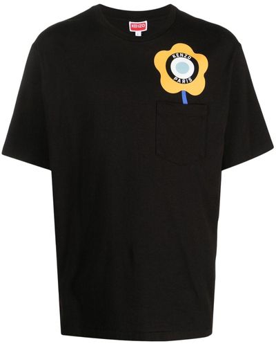 KENZO T-Shirt mit Target-Motiv - Schwarz