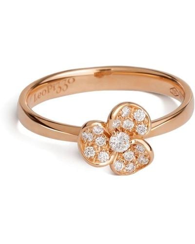 Leo Pizzo Candy Flora Cocktail Ring - Pink