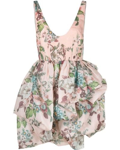 Zimmermann Matchmaker Mini-jurk Met Bloemenprint - Meerkleurig
