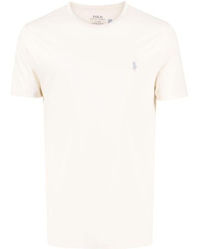 Polo Ralph Lauren T-shirt en coton à motif Polo Pony brodé - Blanc