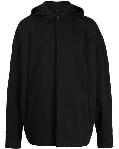 Hyein Seo Sobrecamisa con capucha - Negro