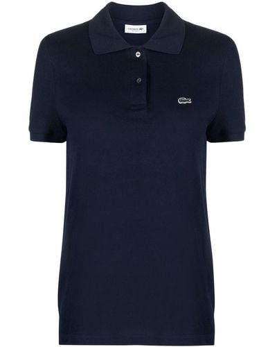 Lacoste Logo-patch Cotton-piqué Polo Shirt - Blue