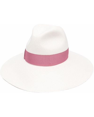 Borsalino Sombrero de verano tejido - Rosa