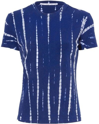 Proenza Schouler Camiseta Finley a rayas - Azul