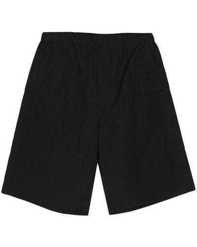 Jil Sander Poplin Cotton Bermuda Shorts - Black