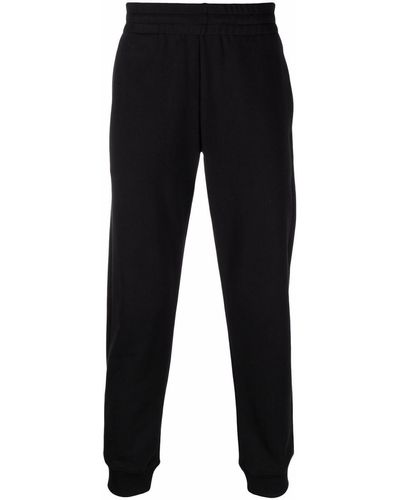 Moschino Logo-plaque Track Trousers - Black