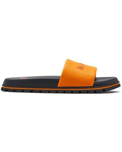 Marc Jacobs The Leather Slides - Orange