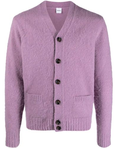 Aspesi Cardigan boutonné à col v - Violet